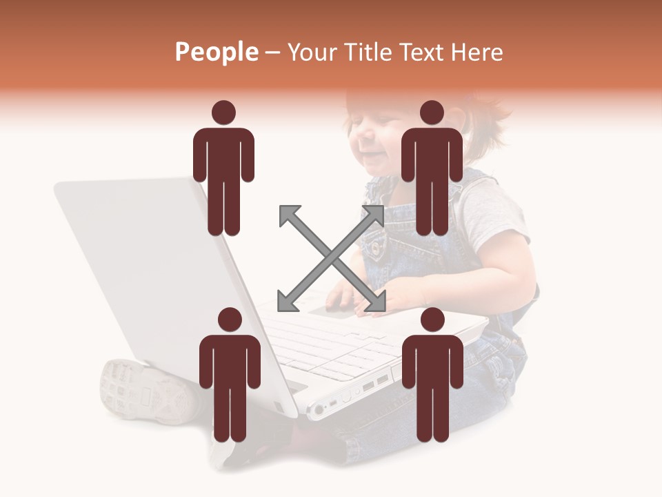 Female Looking Youth PowerPoint Template