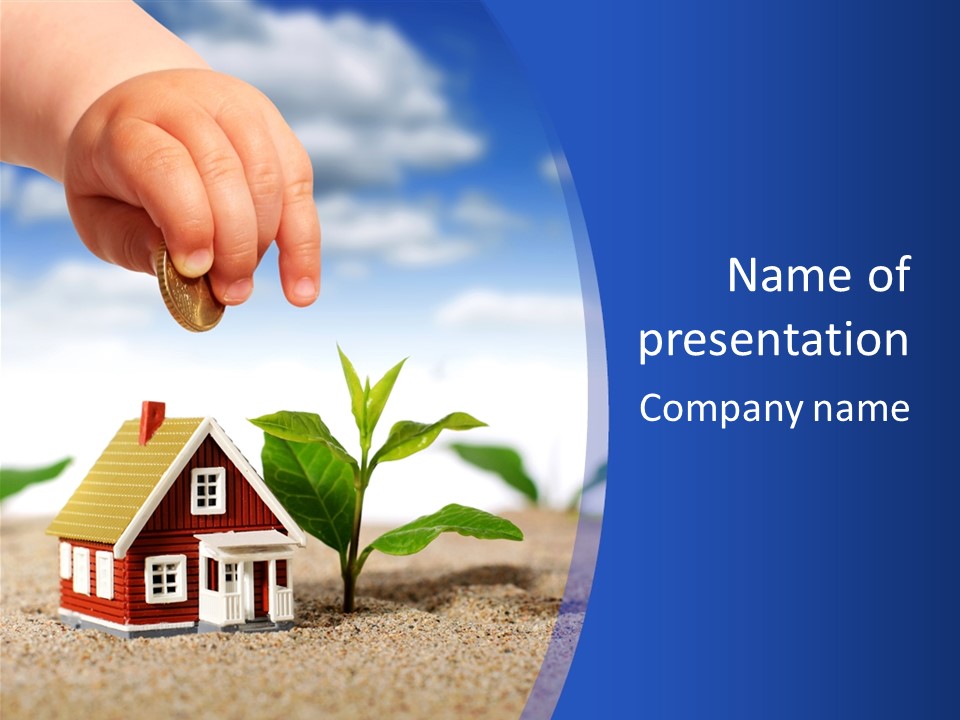 Euro Apartment Growing PowerPoint Template