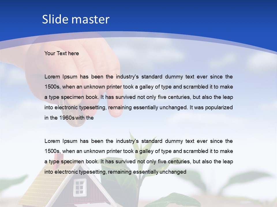 Euro Apartment Growing PowerPoint Template