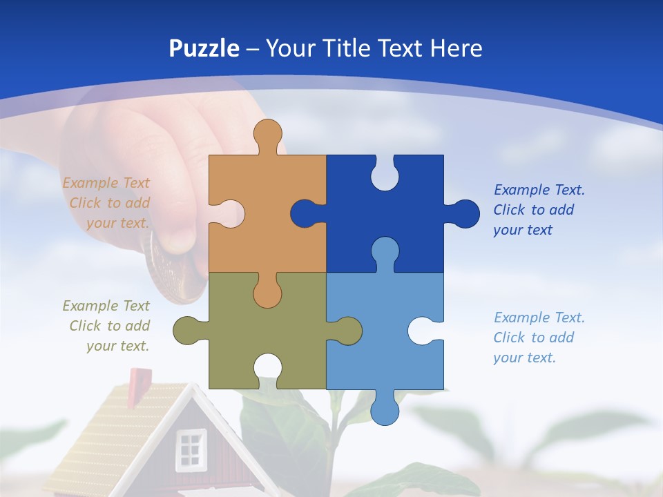 Euro Apartment Growing PowerPoint Template