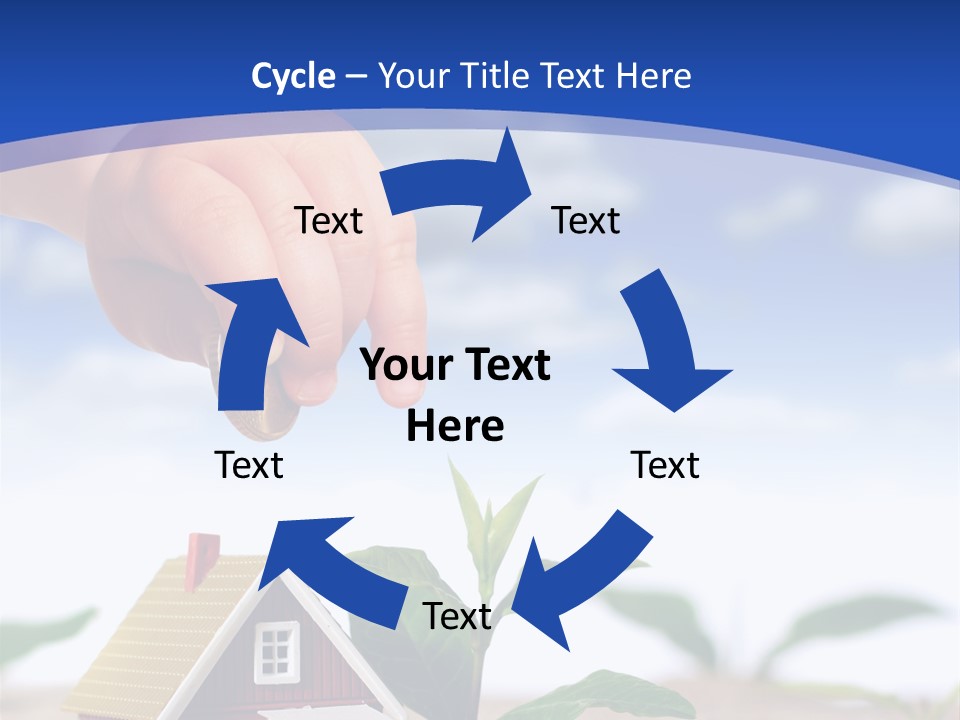Euro Apartment Growing PowerPoint Template