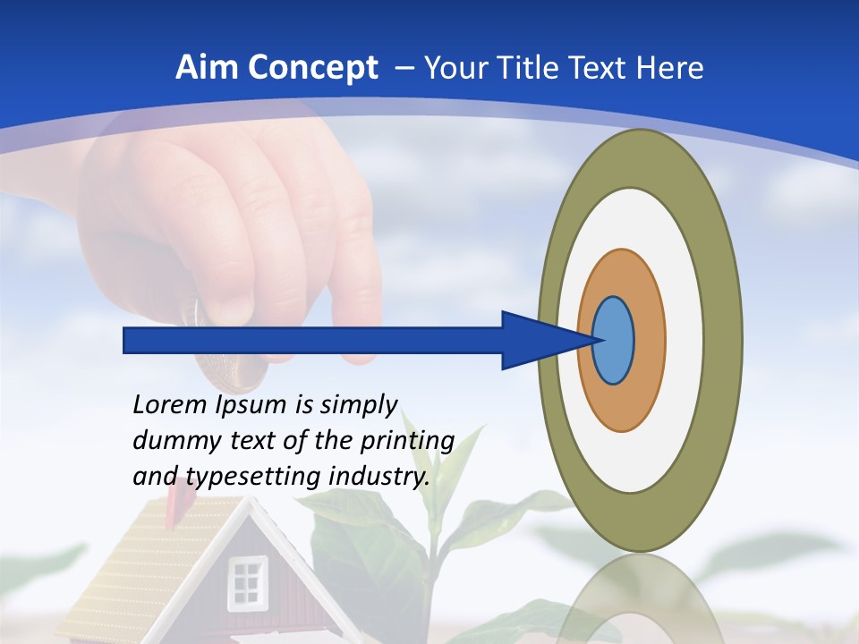 Euro Apartment Growing PowerPoint Template