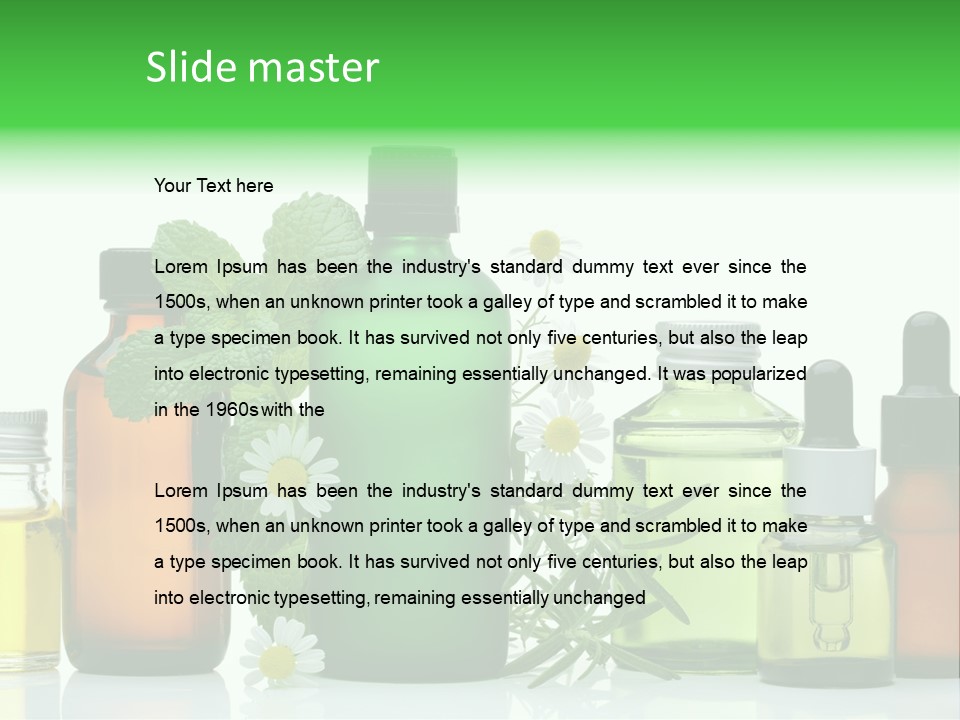 Leaf Herbal Herb PowerPoint Template