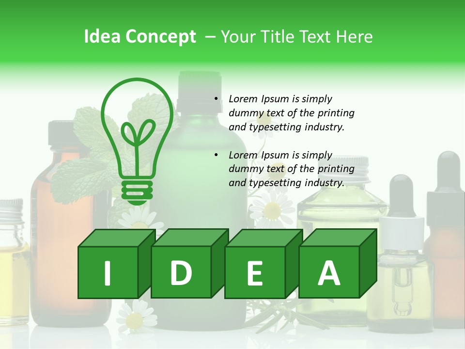 Leaf Herbal Herb PowerPoint Template