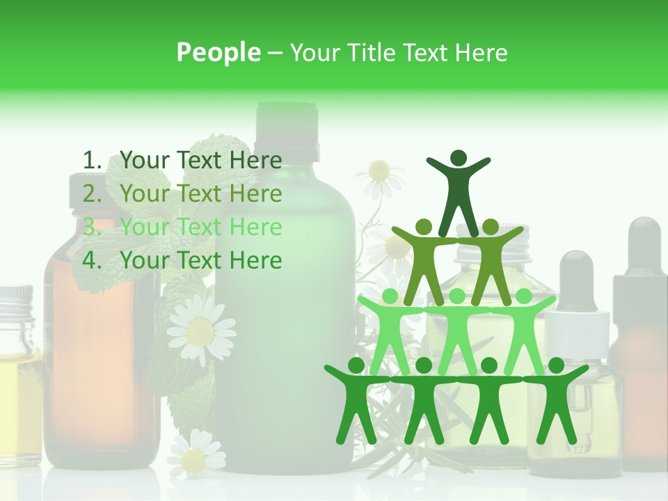 Leaf Herbal Herb PowerPoint Template