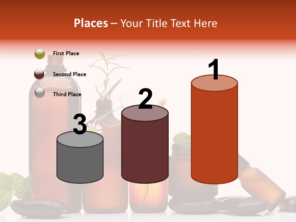 Aromatherapy Homeopathy White Background PowerPoint Template