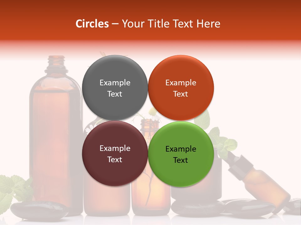 Aromatherapy Homeopathy White Background PowerPoint Template