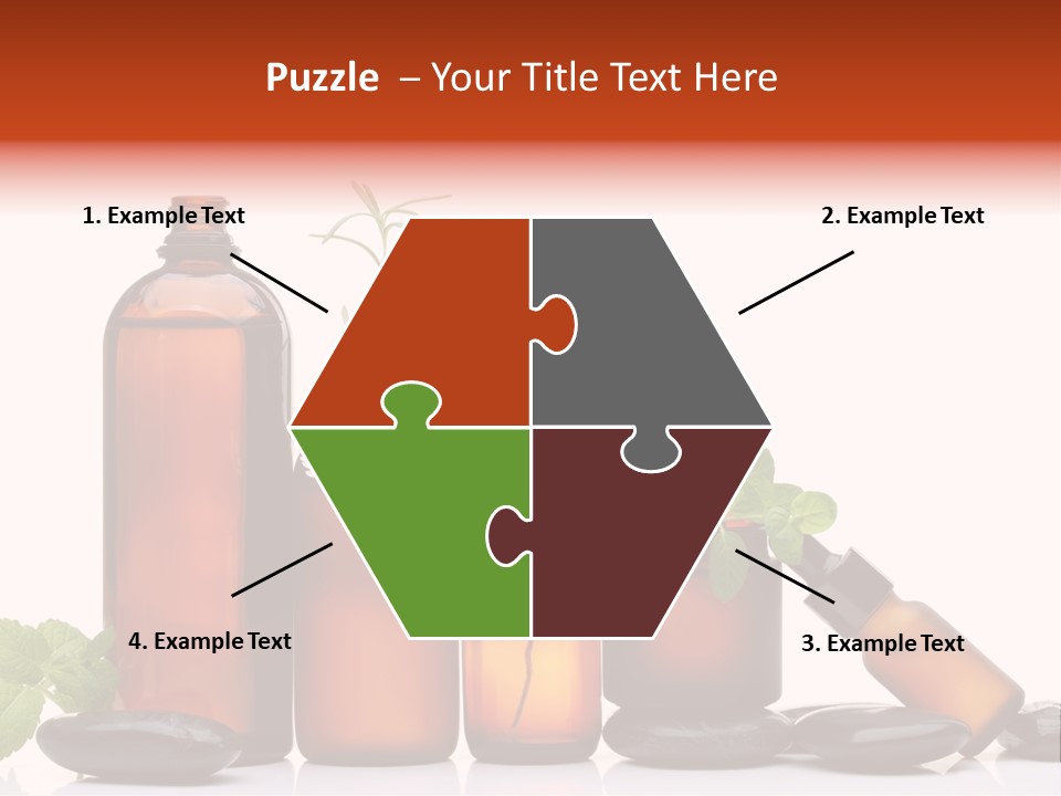 Aromatherapy Homeopathy White Background PowerPoint Template