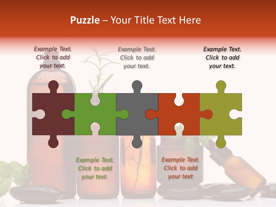 Aromatherapy Homeopathy White Background PowerPoint Template