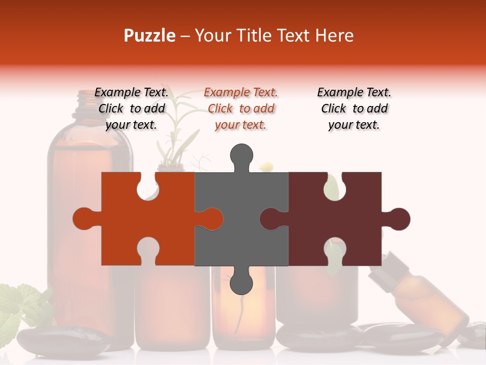 Aromatherapy Homeopathy White Background PowerPoint Template