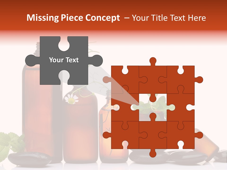 Aromatherapy Homeopathy White Background PowerPoint Template