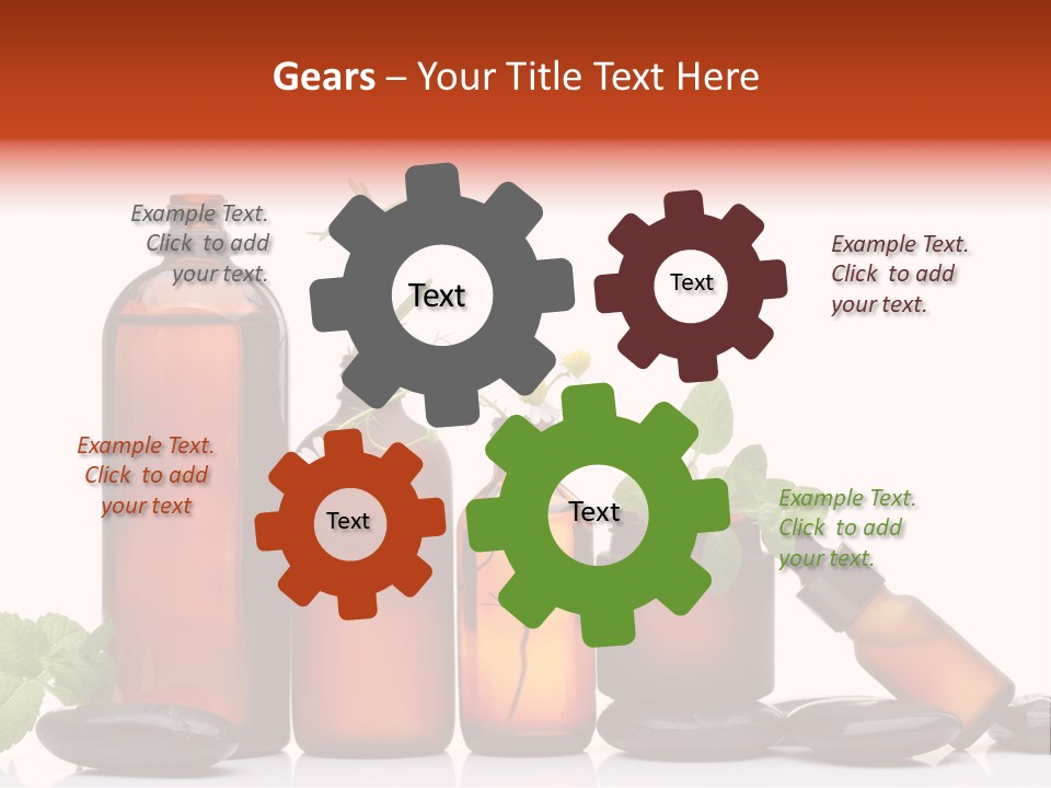 Aromatherapy Homeopathy White Background PowerPoint Template