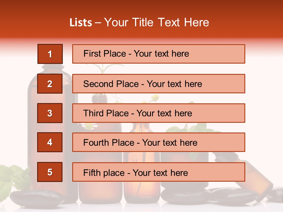 Aromatherapy Homeopathy White Background PowerPoint Template