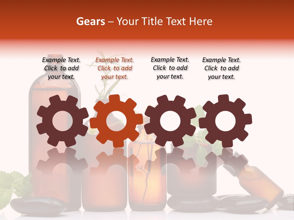 Aromatherapy Homeopathy White Background PowerPoint Template