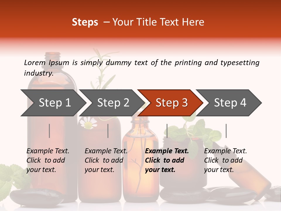Aromatherapy Homeopathy White Background PowerPoint Template