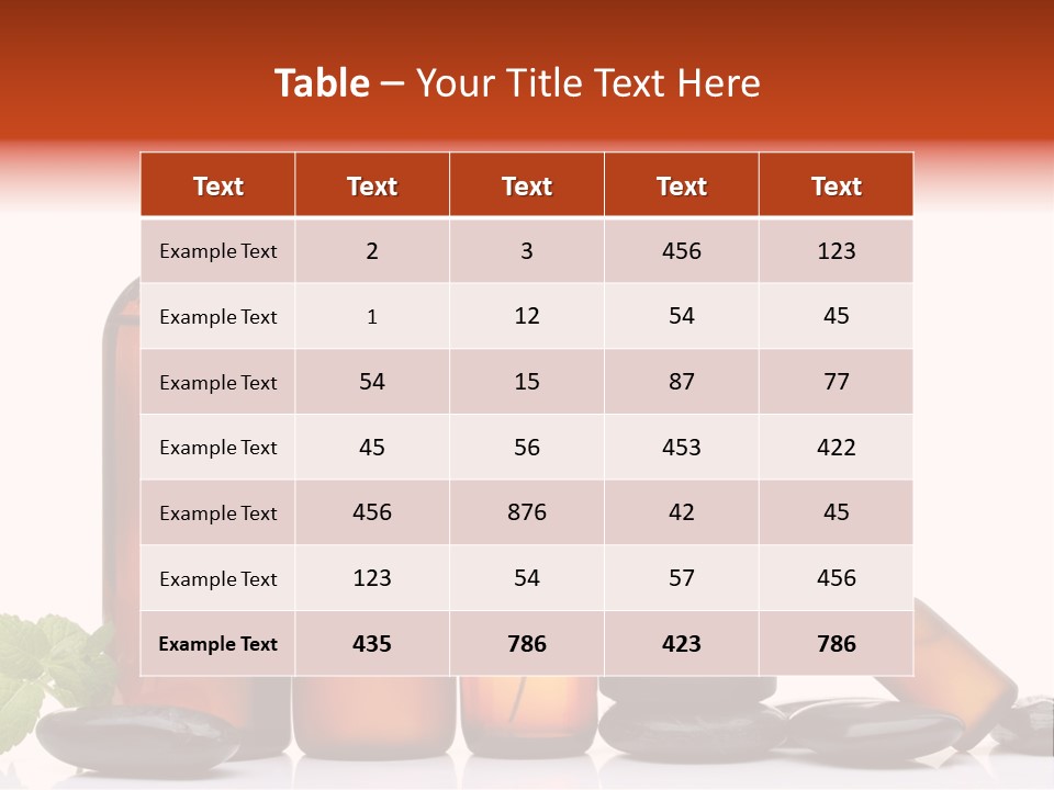 Aromatherapy Homeopathy White Background PowerPoint Template