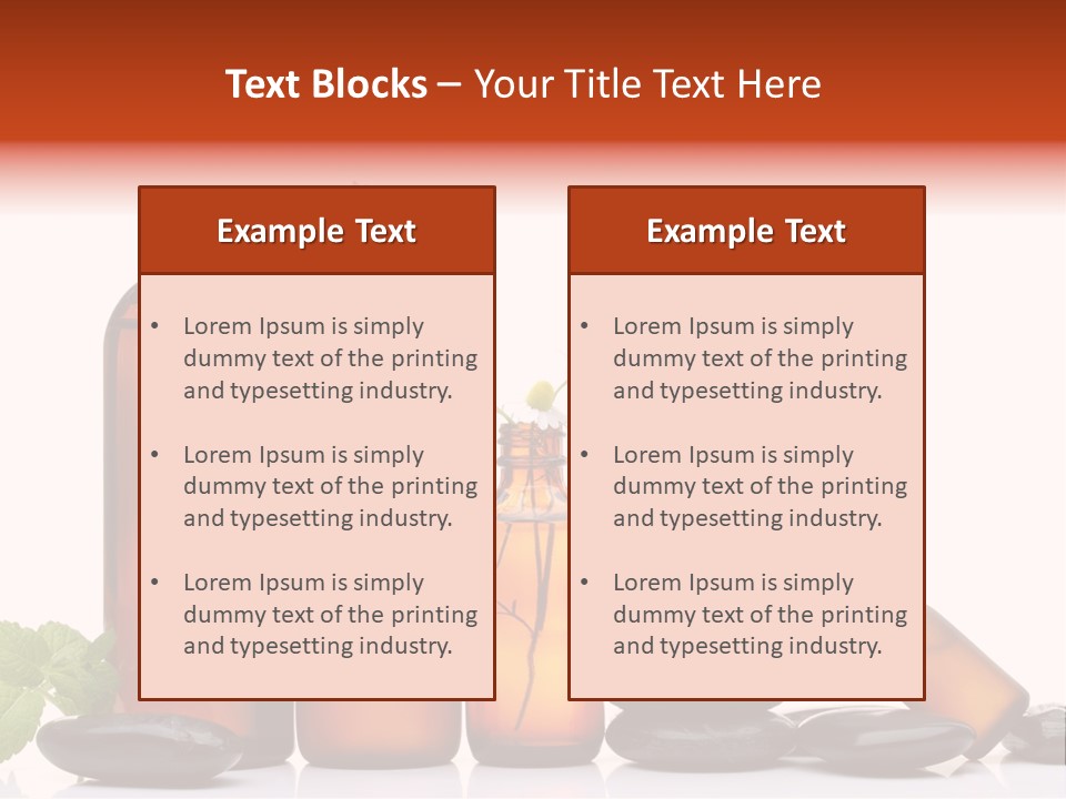 Aromatherapy Homeopathy White Background PowerPoint Template