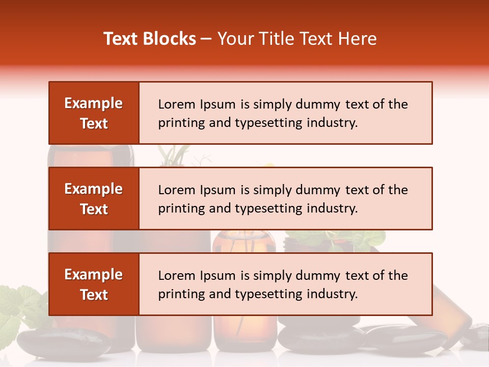 Aromatherapy Homeopathy White Background PowerPoint Template