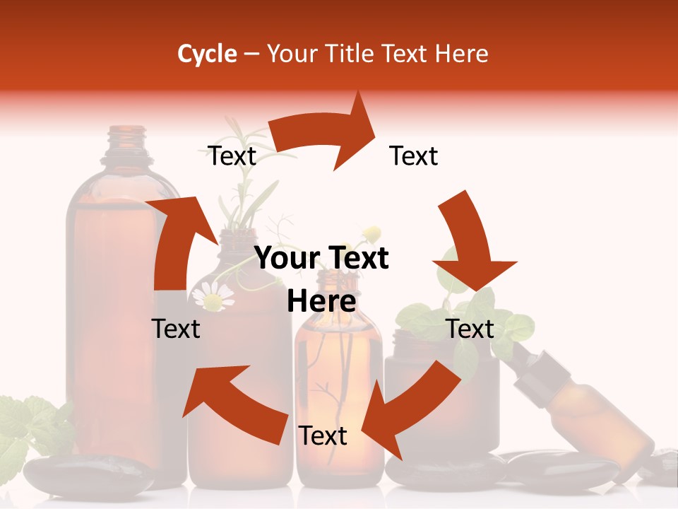 Aromatherapy Homeopathy White Background PowerPoint Template