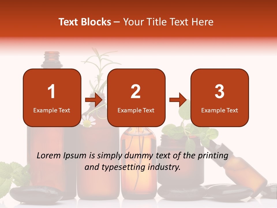 Aromatherapy Homeopathy White Background PowerPoint Template