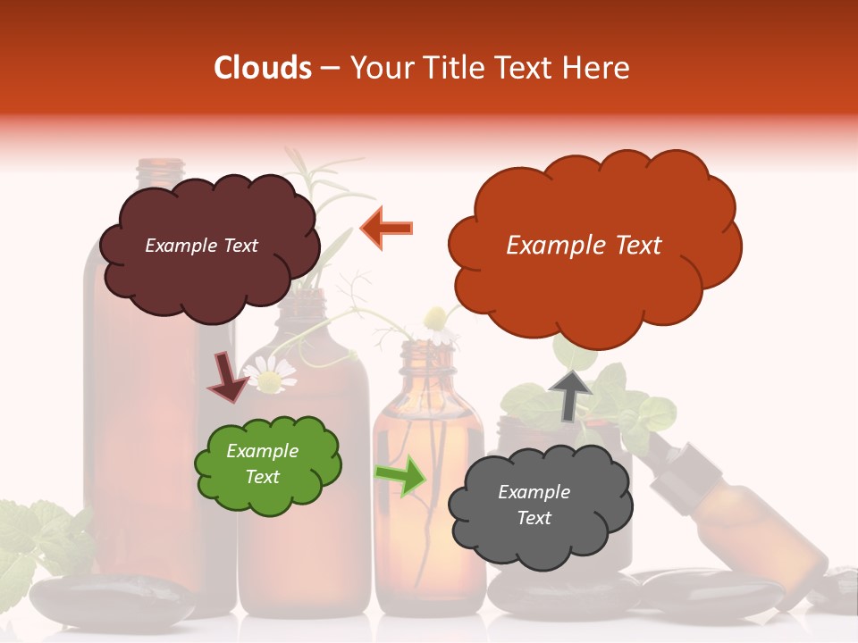 Aromatherapy Homeopathy White Background PowerPoint Template