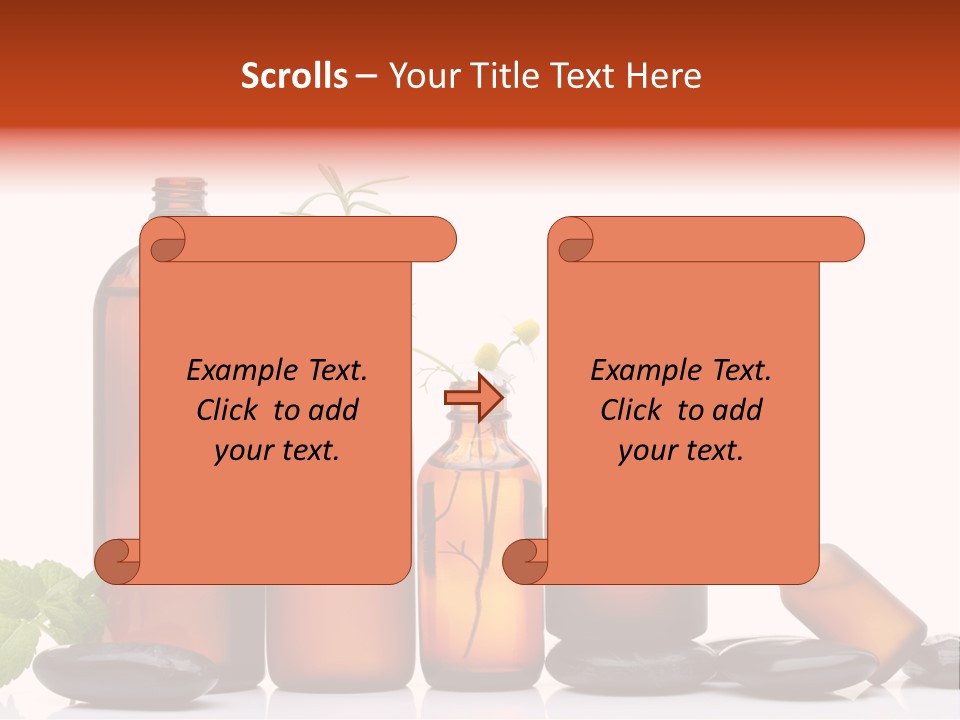 Aromatherapy Homeopathy White Background PowerPoint Template