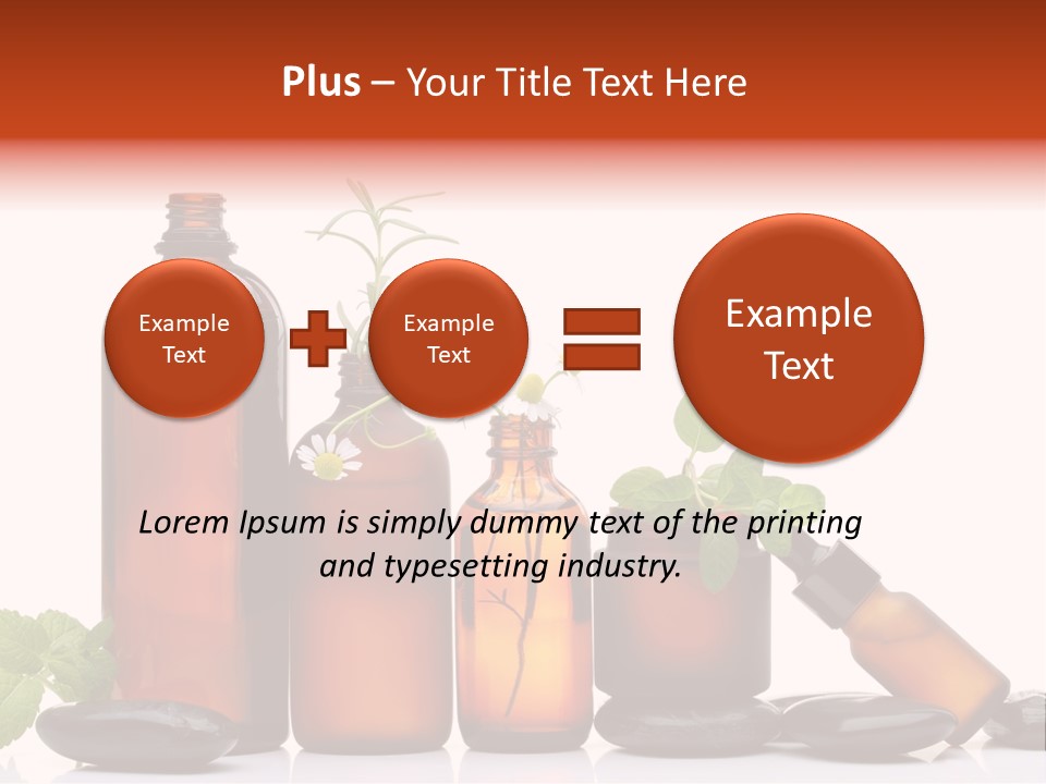 Aromatherapy Homeopathy White Background PowerPoint Template