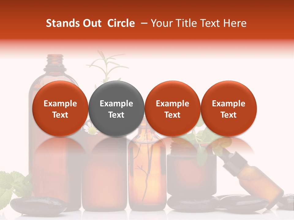 Aromatherapy Homeopathy White Background PowerPoint Template