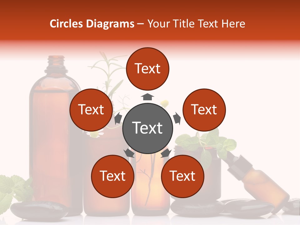 Aromatherapy Homeopathy White Background PowerPoint Template