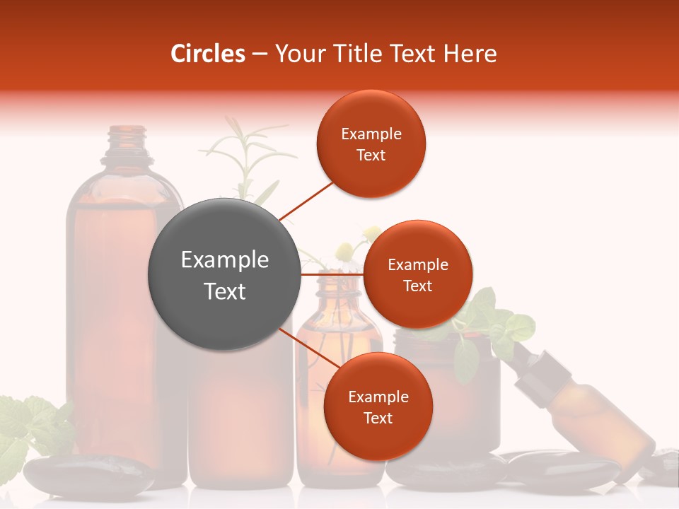 Aromatherapy Homeopathy White Background PowerPoint Template