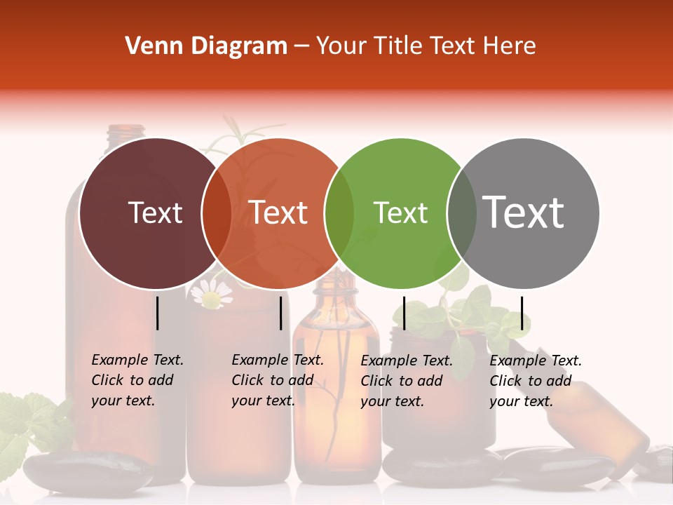 Aromatherapy Homeopathy White Background PowerPoint Template