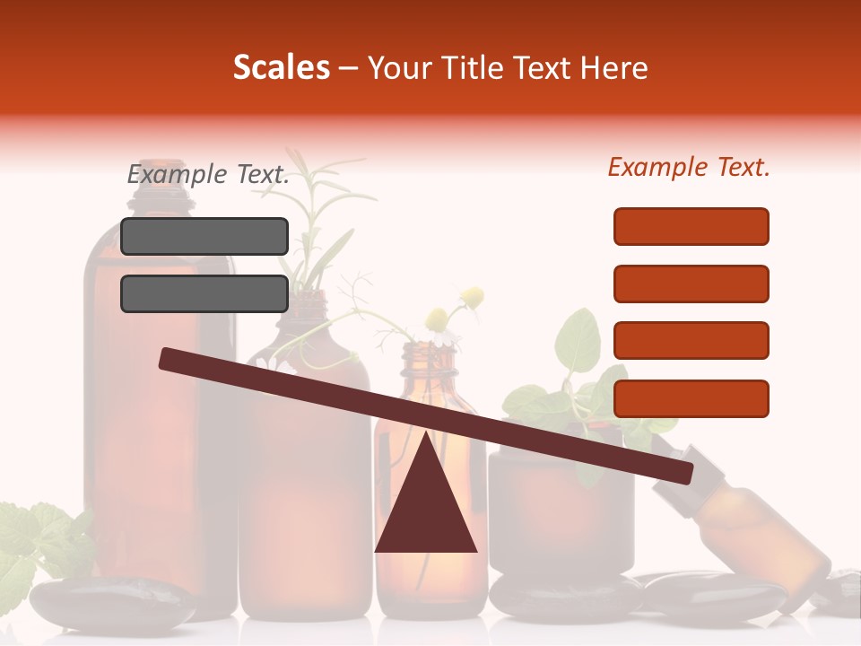 Aromatherapy Homeopathy White Background PowerPoint Template