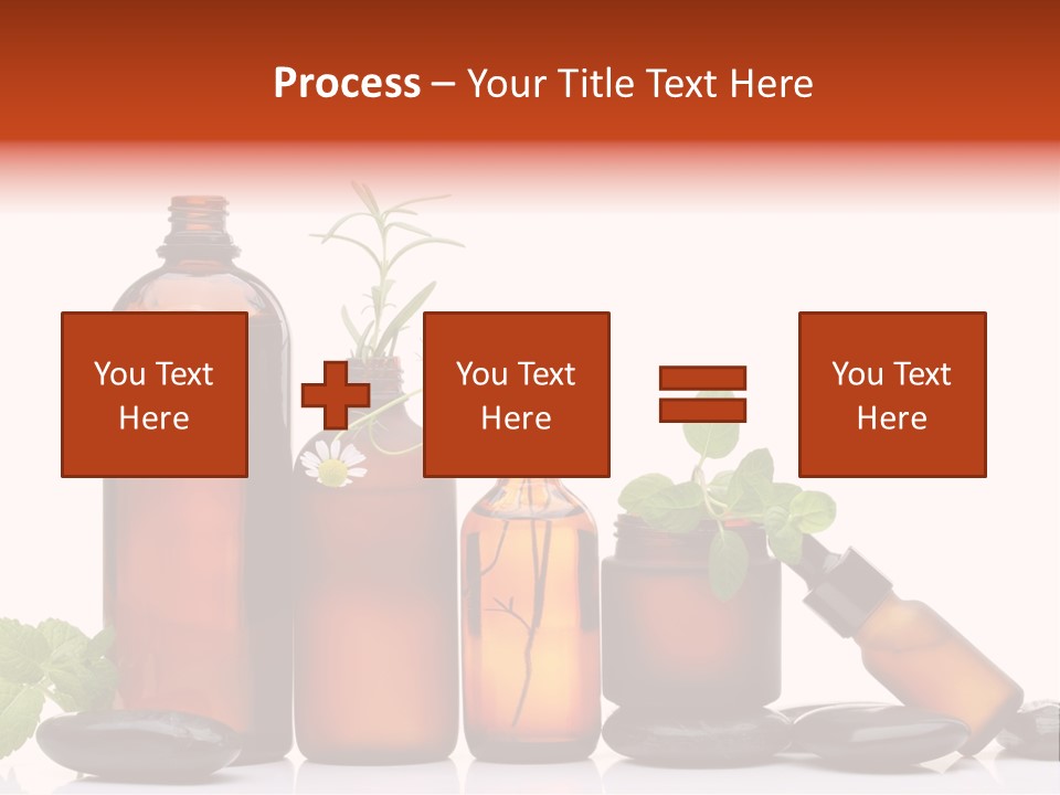 Aromatherapy Homeopathy White Background PowerPoint Template