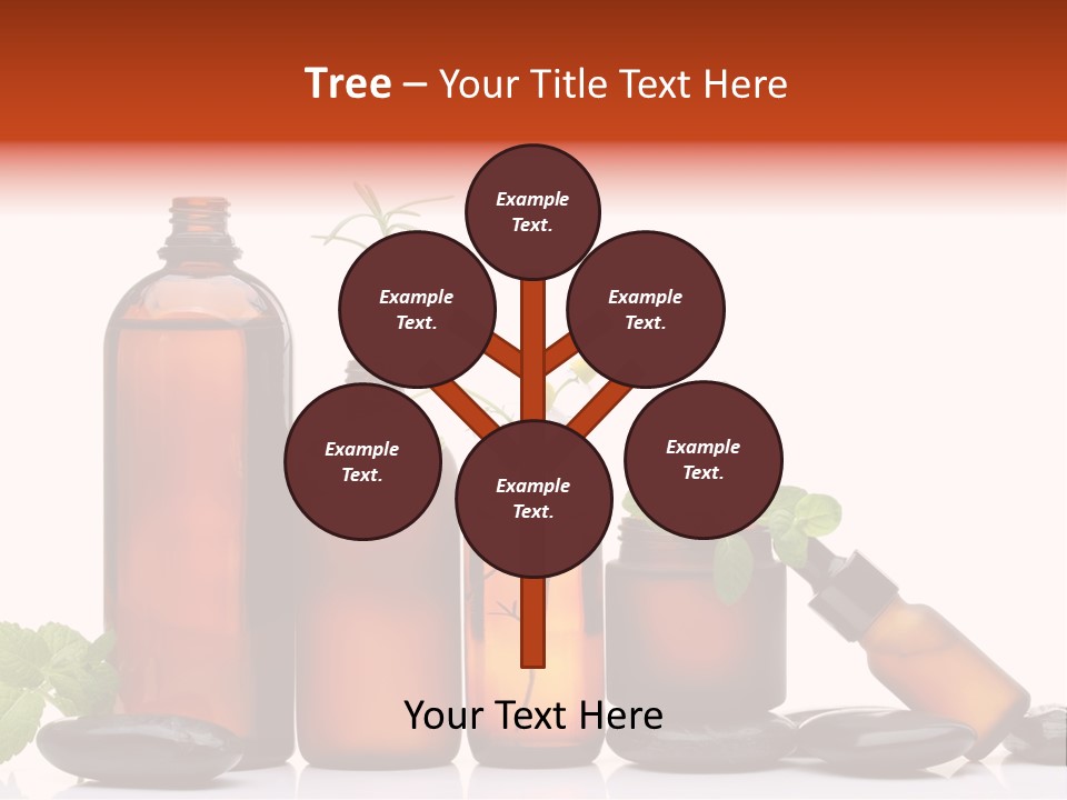 Aromatherapy Homeopathy White Background PowerPoint Template