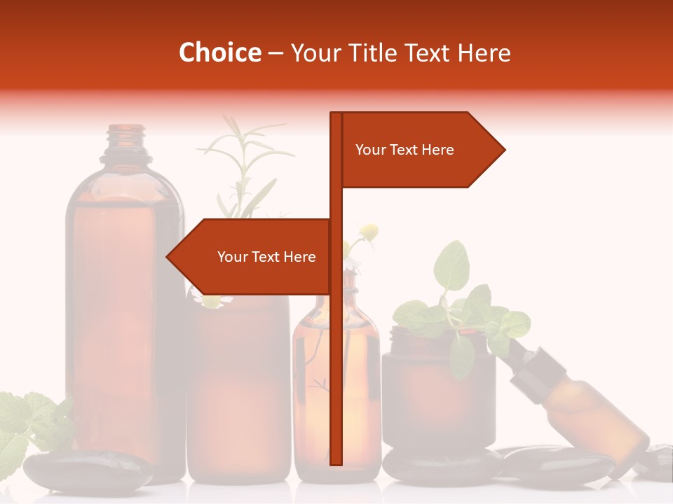 Aromatherapy Homeopathy White Background PowerPoint Template