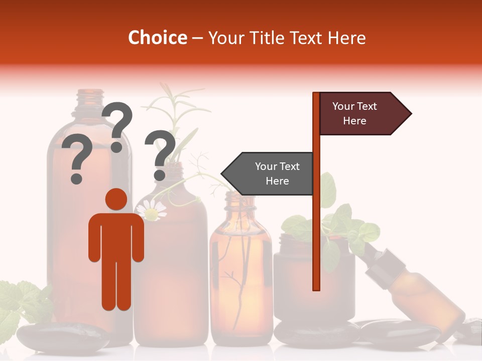 Aromatherapy Homeopathy White Background PowerPoint Template