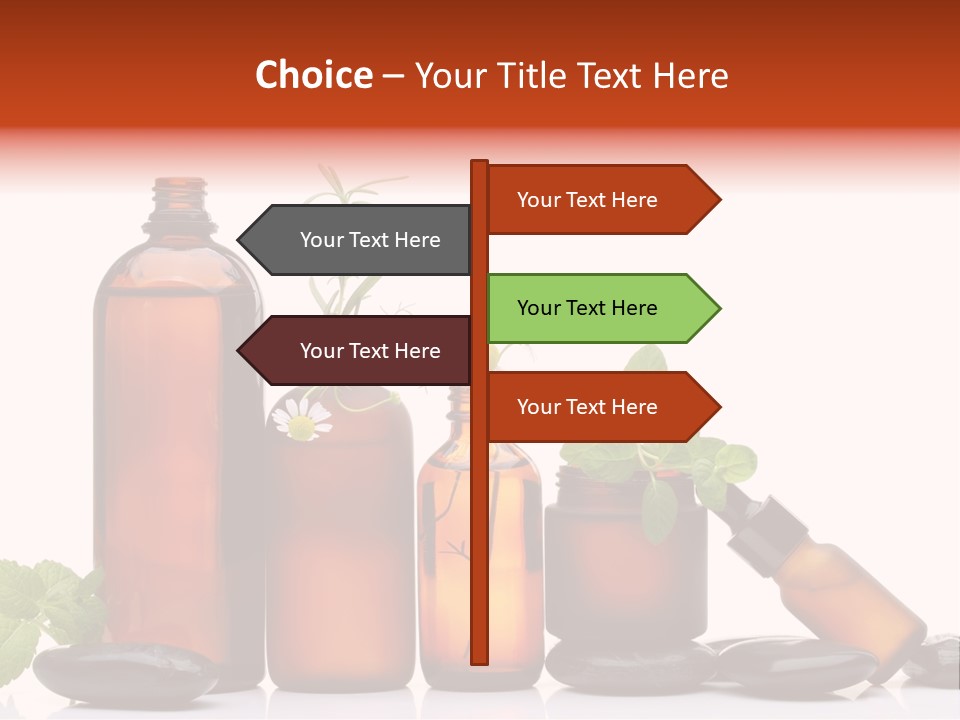 Aromatherapy Homeopathy White Background PowerPoint Template