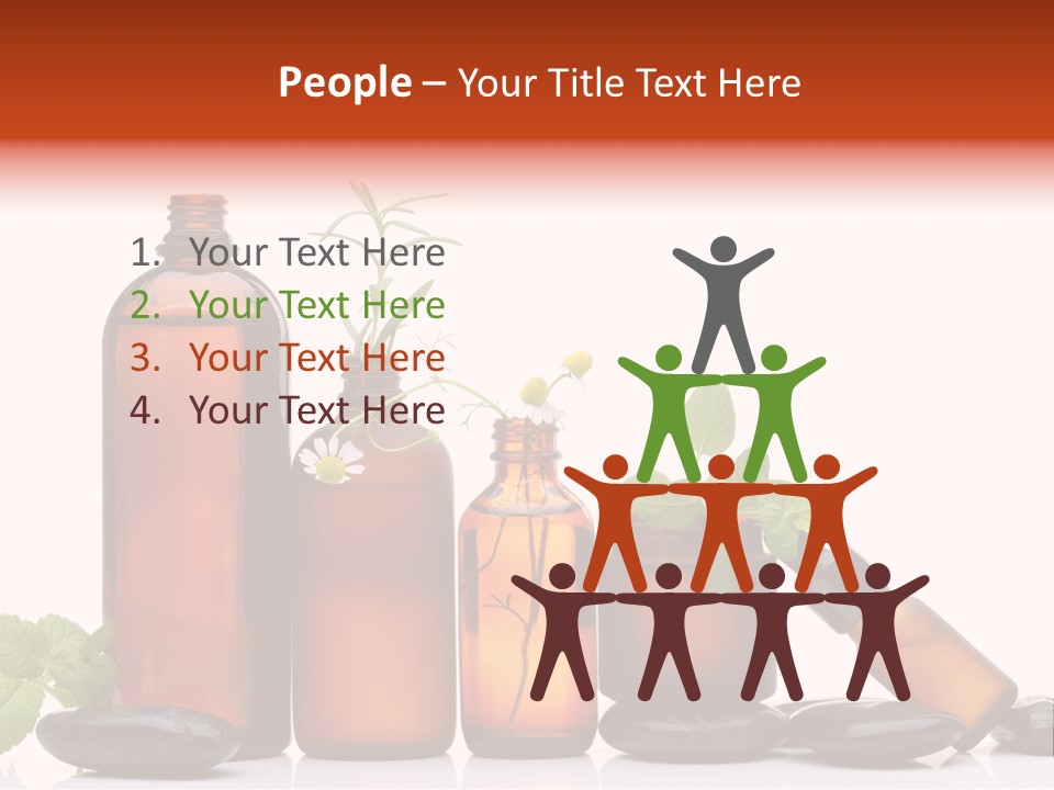 Aromatherapy Homeopathy White Background PowerPoint Template