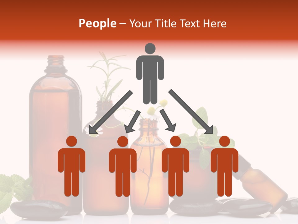 Aromatherapy Homeopathy White Background PowerPoint Template