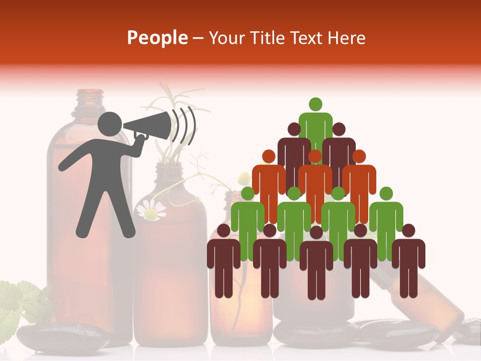 Aromatherapy Homeopathy White Background PowerPoint Template