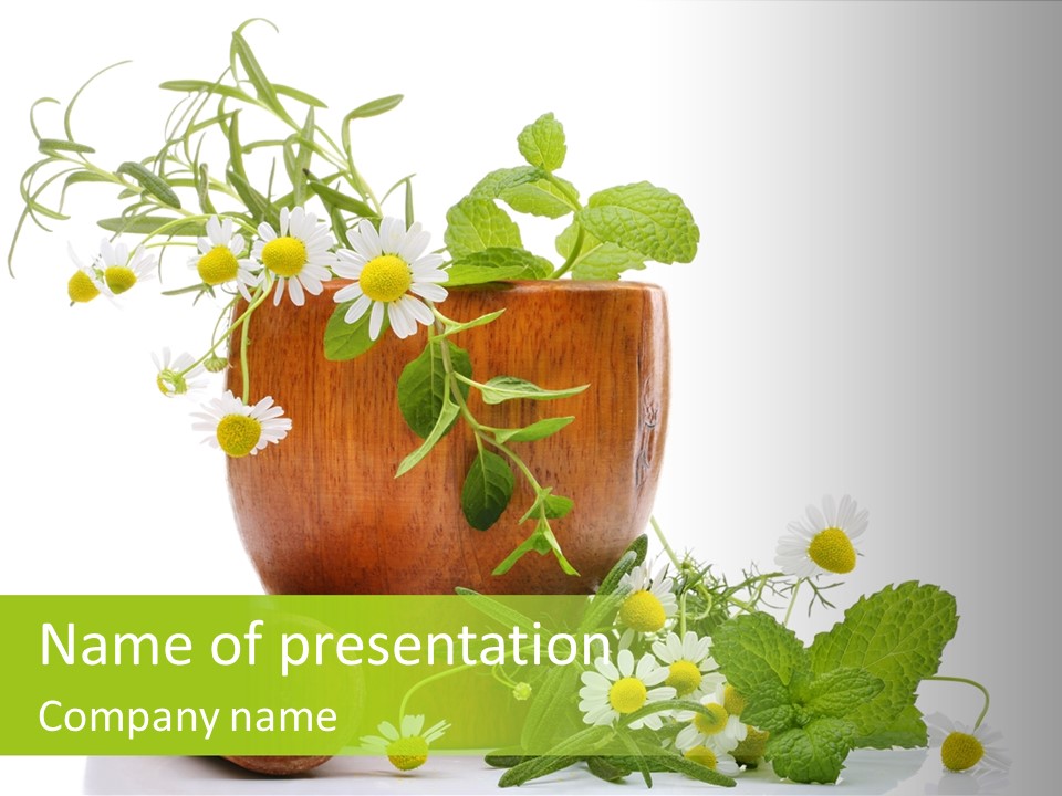 Leaf Grinder Freshness PowerPoint Template