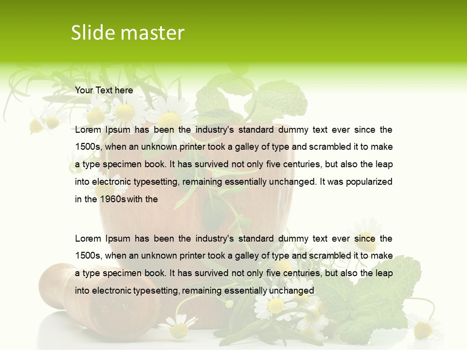 Leaf Grinder Freshness PowerPoint Template