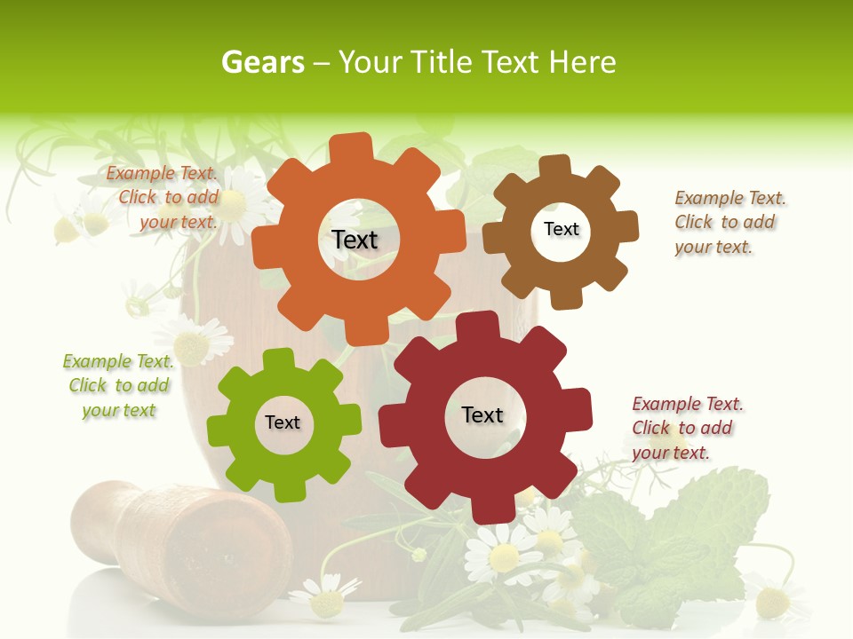 Leaf Grinder Freshness PowerPoint Template