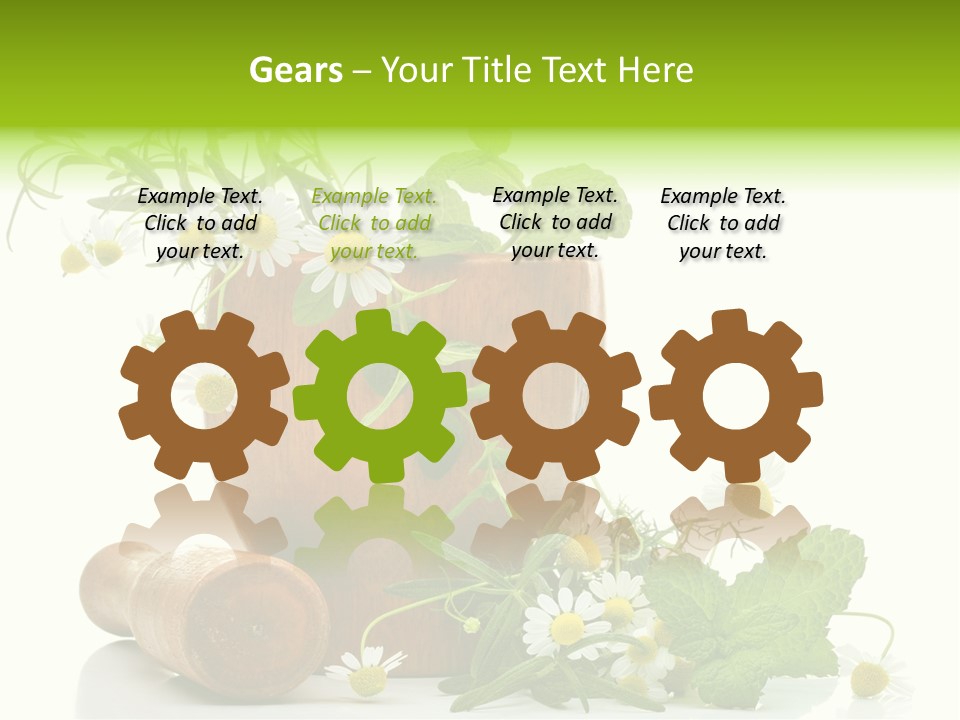 Leaf Grinder Freshness PowerPoint Template