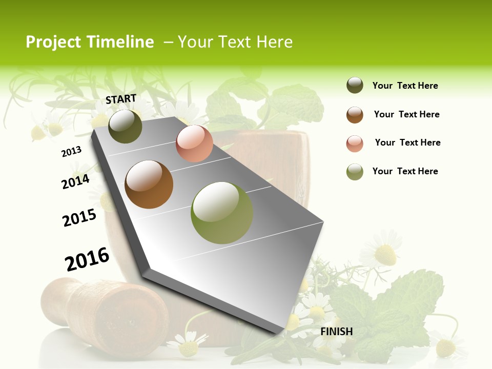 Leaf Grinder Freshness PowerPoint Template