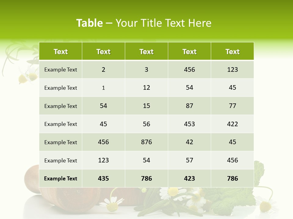 Leaf Grinder Freshness PowerPoint Template
