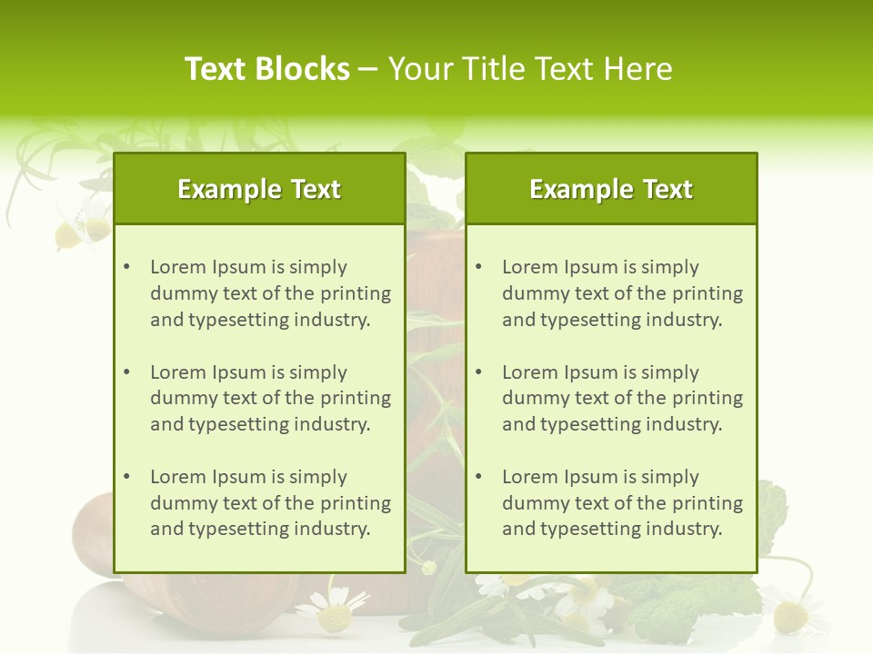 Leaf Grinder Freshness PowerPoint Template