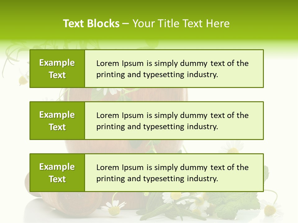 Leaf Grinder Freshness PowerPoint Template