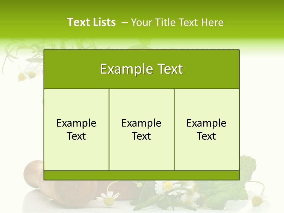 Leaf Grinder Freshness PowerPoint Template