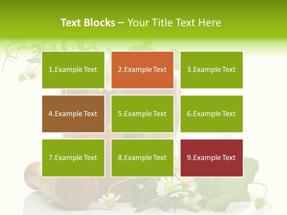 Leaf Grinder Freshness PowerPoint Template